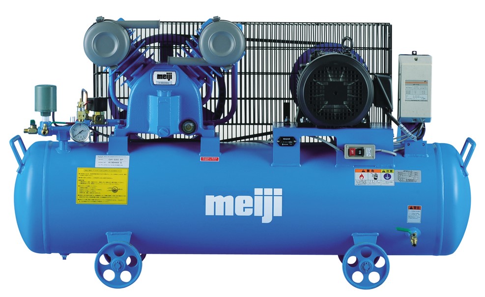 配送不可【引取限定】明治 パッケージエンジンコンプレッサー APE-25