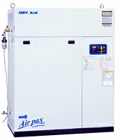 エアーコンプレッサー 明治機械 15馬力 DPK-110D 連続・断続運転切替 冷凍式エアドライヤ一 〔法人様お届け〕
