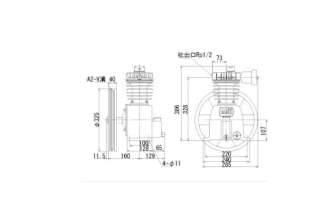 大気圏コンプレッサー 締め付ける機本体 明治機械 GEO-2D 一方ならず締め付ける機 発動機用〔法人様お届け〕