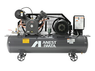 アネスト岩田 TLP22EG-10 3馬力 給油式 レシプロ タンクマウント 圧力開閉器式