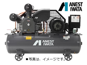アネスト岩田 TLP110EG-10 15馬力 給油式 レシプロ タンクマウント 圧力開閉器式