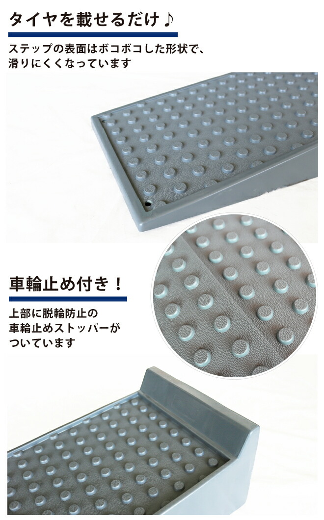 トラックランプ 強化スロープ ドックレベラー 大型車対応 プラスチックラダーレール トラックスロープ ジャッキサポート カースロープ Kikaiya カースロープ 強化スロープ 2個セット 2個セット 整備用スロープ 個人様は営業所止め ツールショップキカイヤ