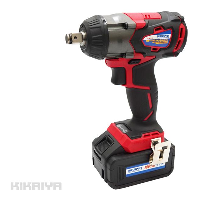 電動インパクトレンチ 小型 1/2DR(12.7mm)350Nm 18V タイヤ交換 コードレス ブラシレスモーター リチウムイオンバッテリー 6か月保証「すご楽」(ソケットプレゼント)SET-EIM-10 KIKAIYA|ツールショップキカイヤ