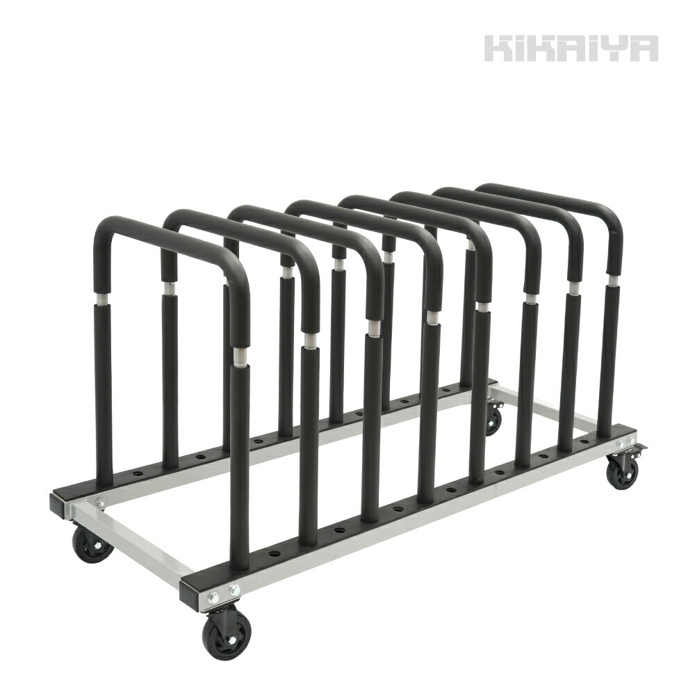 パネルラック フレーム固定式 キャスター付き 耐荷重150kg カードアラック カードアドーリー ボードラック ボード台車 PR-7 KIKAIYA