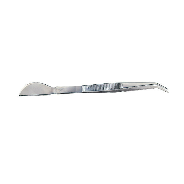 Kikuwa Curved Tweezers with Spatula No.1319