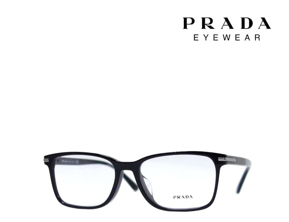 PRADA プラダ メガネフレーム PR14WVF 1AB-1O1 ブラック プラダ メガネ PRADA PR14WVF 1AB1O1(56mm ブラック): GLASS
