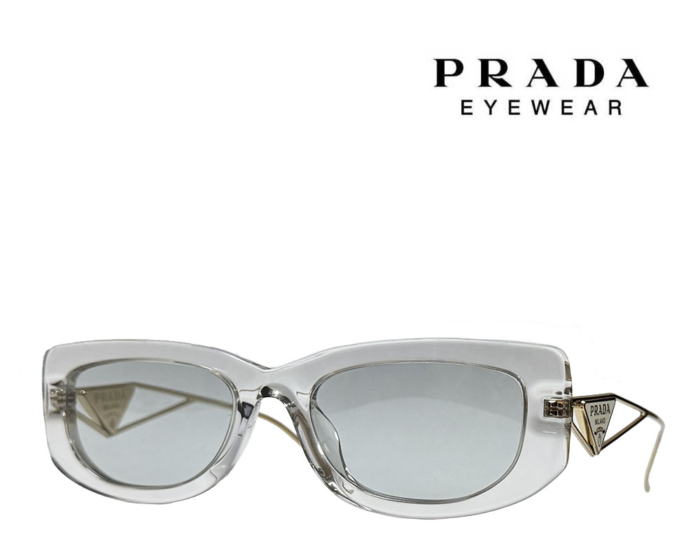 Prada サングラス シルバー グレー レンズ PRADA PR 09ZSF 18S09T Transparent Grey Men's 55 mm Sunglasses | eBay