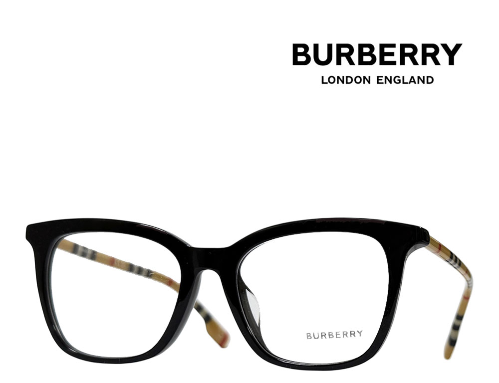 【BURBERRY】バーバリー　メガネフレーム　BE2390F　3853　ブラック　フルフィットモデル　国内正規品