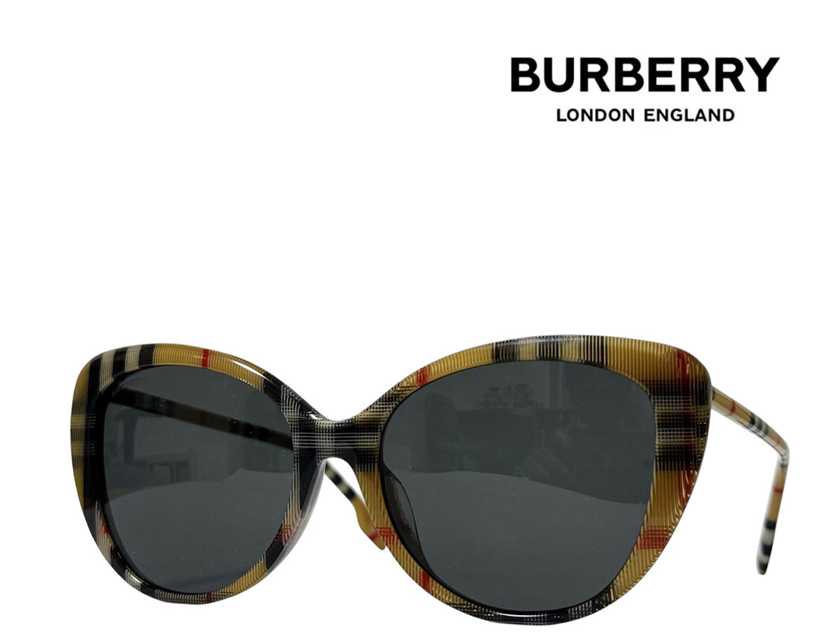 【BURBERRY】赤ちょうちんバリー 黒眼鏡 BE4407F 4087/87 ビンテージチェック フルフィットモデル 国内定まり品