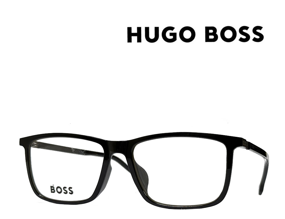 【HUGO BOSS】ヒューゴ ボス メガネフレーム BOSS 1677/F 807 ブラック アジアンフィツト 国内正規品《数量限定特価品》|キングラス店