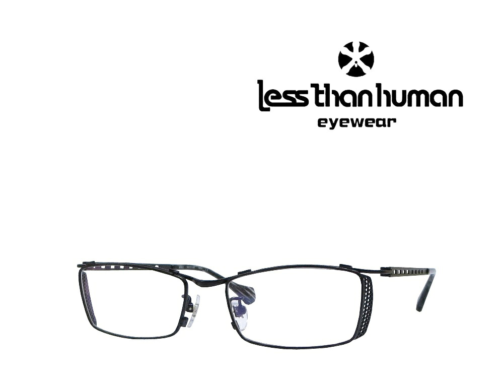 【LESS THAN HUMAN】レスザン ヒューマン 眼鏡一こま    allez  195m  なめし革黒いこと   特価取り計らう品