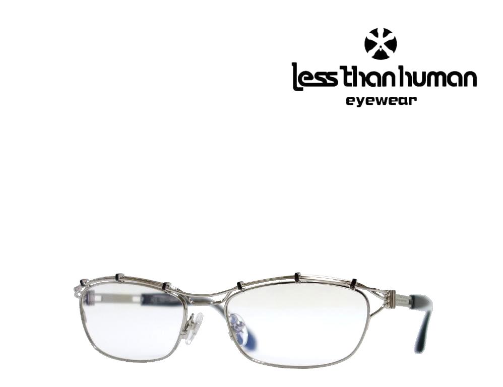 【LESS THAN HUMAN】 レスザンヒューマン  眼鏡一こま   HX-63  1010  しろがね色   《分量制限事項特価品》