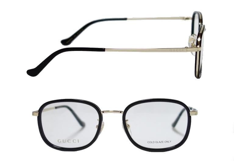 Gucci グッチ メガネフレーム Gg0865oa 001 ブラック ゴールド 国内正規品 数量限定特価品 septicin Com