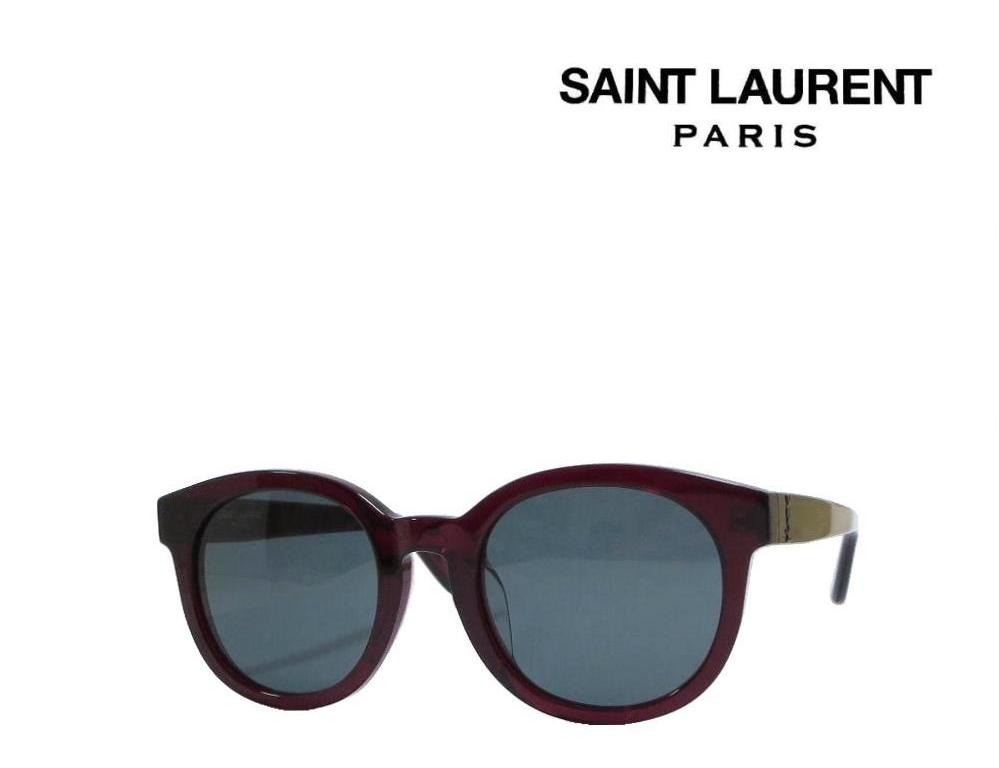 【SAINT LAURENT PARIS】 サンローラン 黒眼鏡 SL M15/F 004  バーガンディ アジアン相応う  国内置き目品 眼鏡・サングラス-バッグ・小物・ブランド雑貨-サングラス