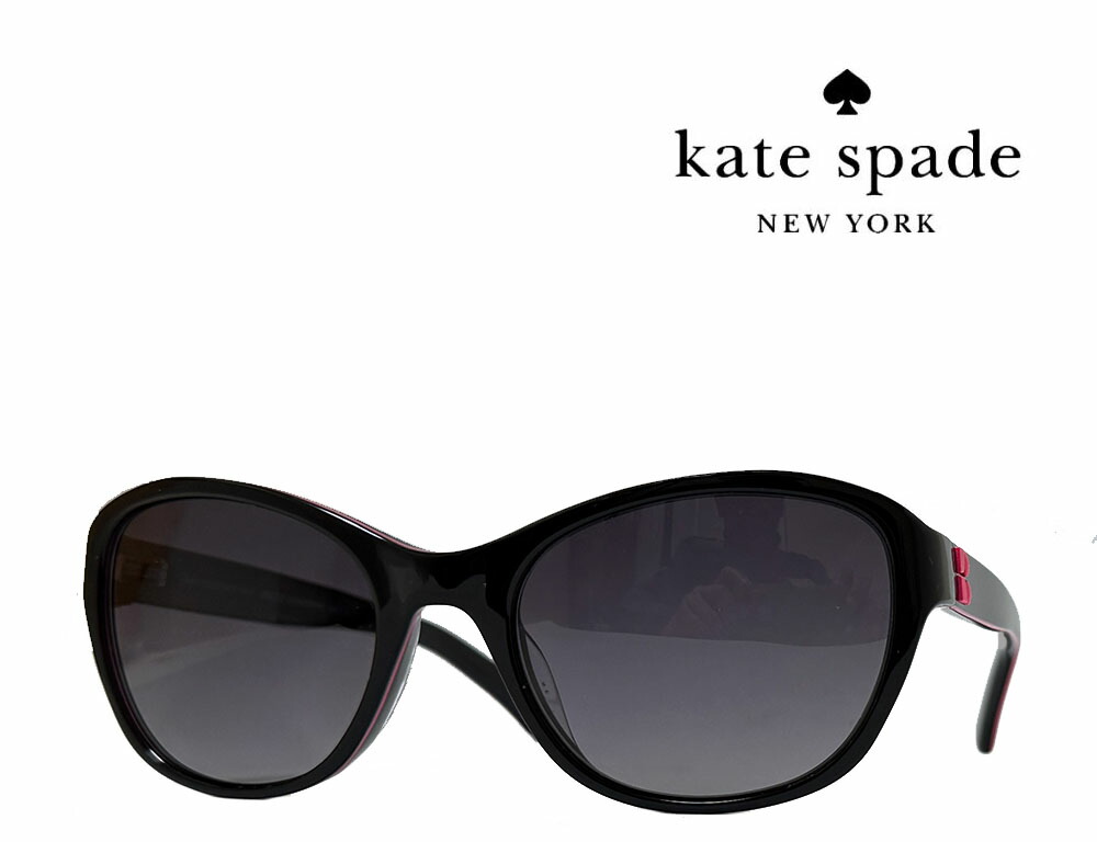 【Kate spade】ケイトスペード 偏光サングラス GOLDA/G/S 807 ブラック アジアンフィット 国内正規品