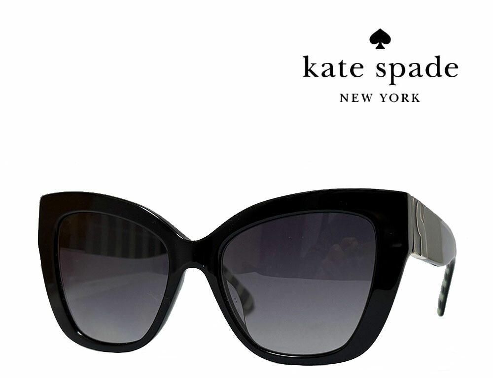 【Kate spade】ケイトスペード 偏光サングラス BEXLEY/G/S 807 ブラック アジアンフィツト 国内正規品