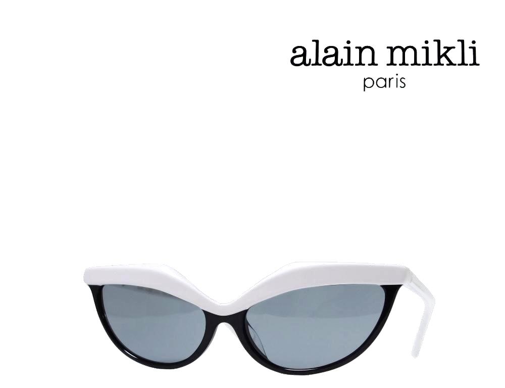 【alain mikli】　アランミクリ　サングラス　A05070　001/1　ブラック・ホワイト　国内正規品｜キングラス店