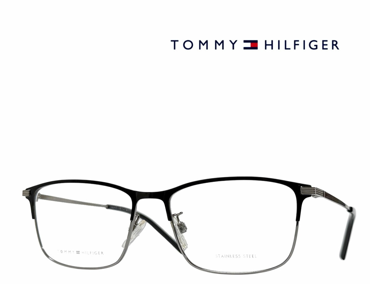 【TOMMY HILFIGER】トミー・ヒルフィガー 眼鏡ひな形 TH2014/F 284 黒いこと・ルテニウム 国内置き目品 《量目押さえる特価品》