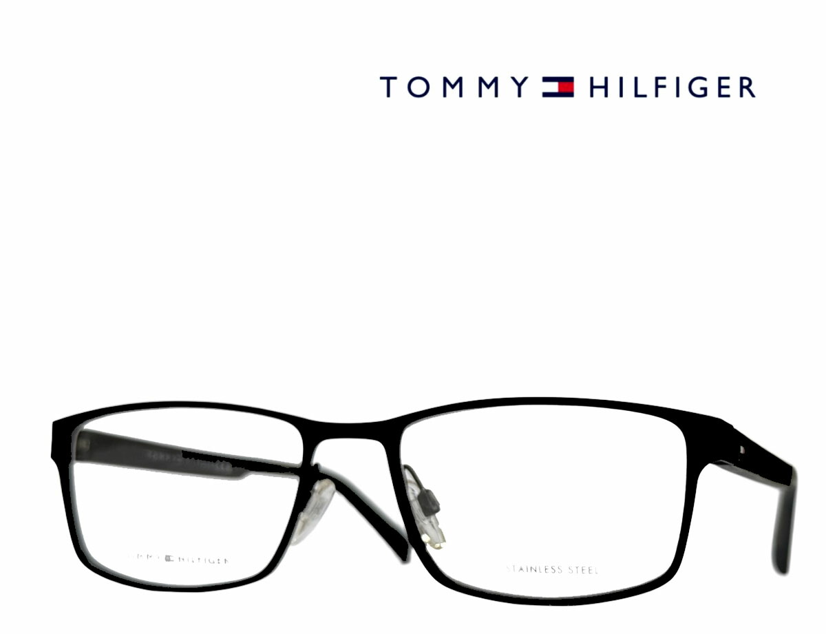 【TOMMY HILFIGER】トミー・ヒルフィガー 眼鏡ひな形 TH2146 807 つや消し黒いこと/つや消し薄墨色 国内置き目品  《量目押さえる特価品》