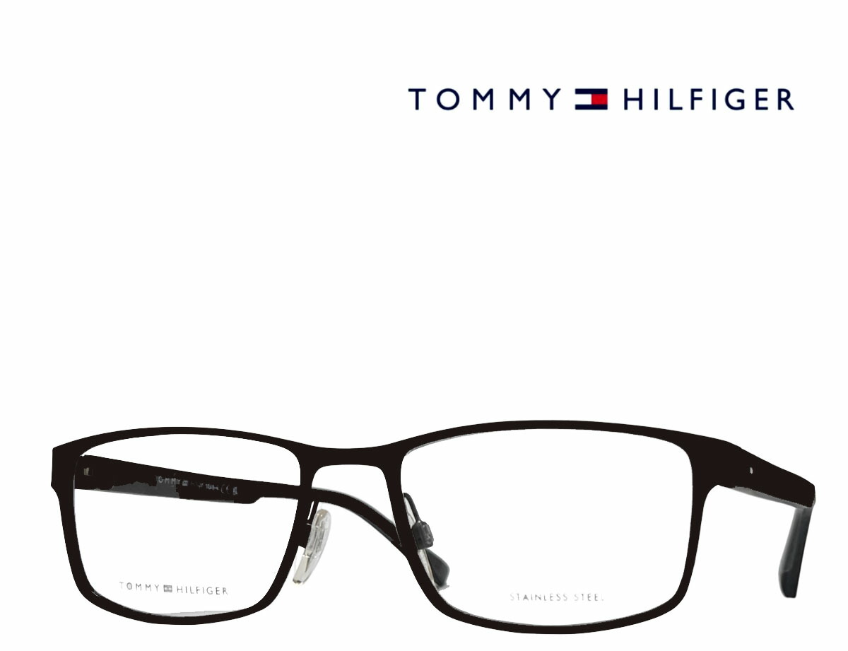 【TOMMY HILFIGER】トミー・ヒルフィガー 眼鏡ひな形 TH2146 SVK マットダークルテニウム/つや消し緑であること 国内置き目品  《量目押さえる特価品》