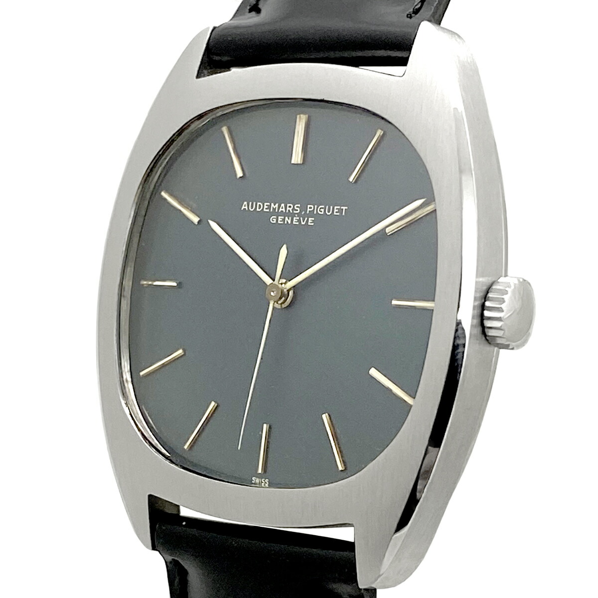 《メンズ》【中古】オーデマ・ピゲ トノーケース メンズ 手巻き 青文字盤 5369 AUDEMARS PIGUET オーデマピゲ アンティーク OH済み|BRANDSHOP HERIOS