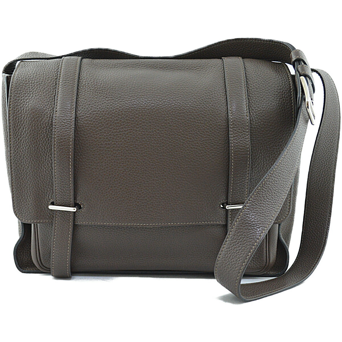 【楽天市場】 エルメス メンズ メッセンジャーバッグ スティーヴ ブザス 35 トリヨン・クレマンス 一枚革 現行モデル 美品 HERMES