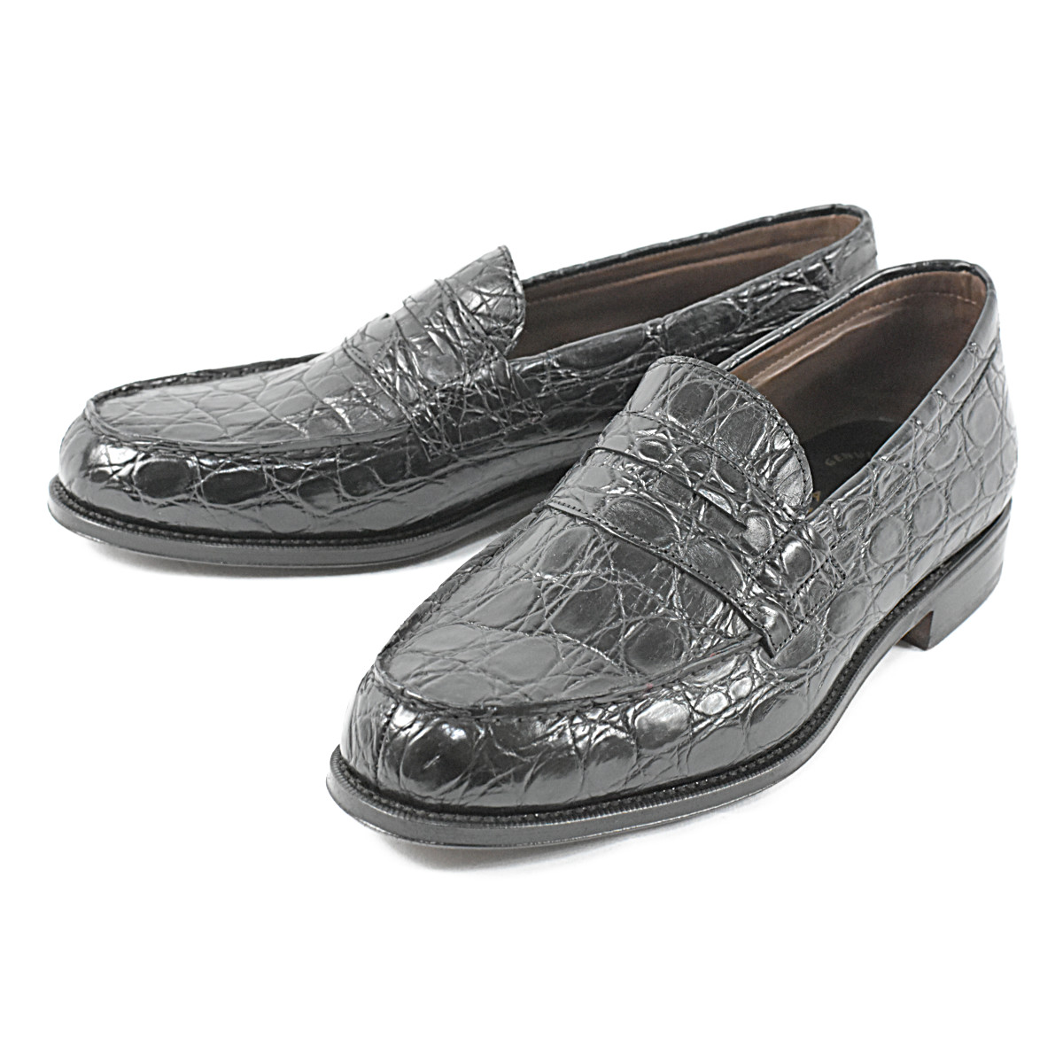 新品未使用　カルミナ　クロコダイルレザー ダブルモンクストラップローファー 新品未使用カルミナクロコダイルレザー ダブルモンクストラップローファー