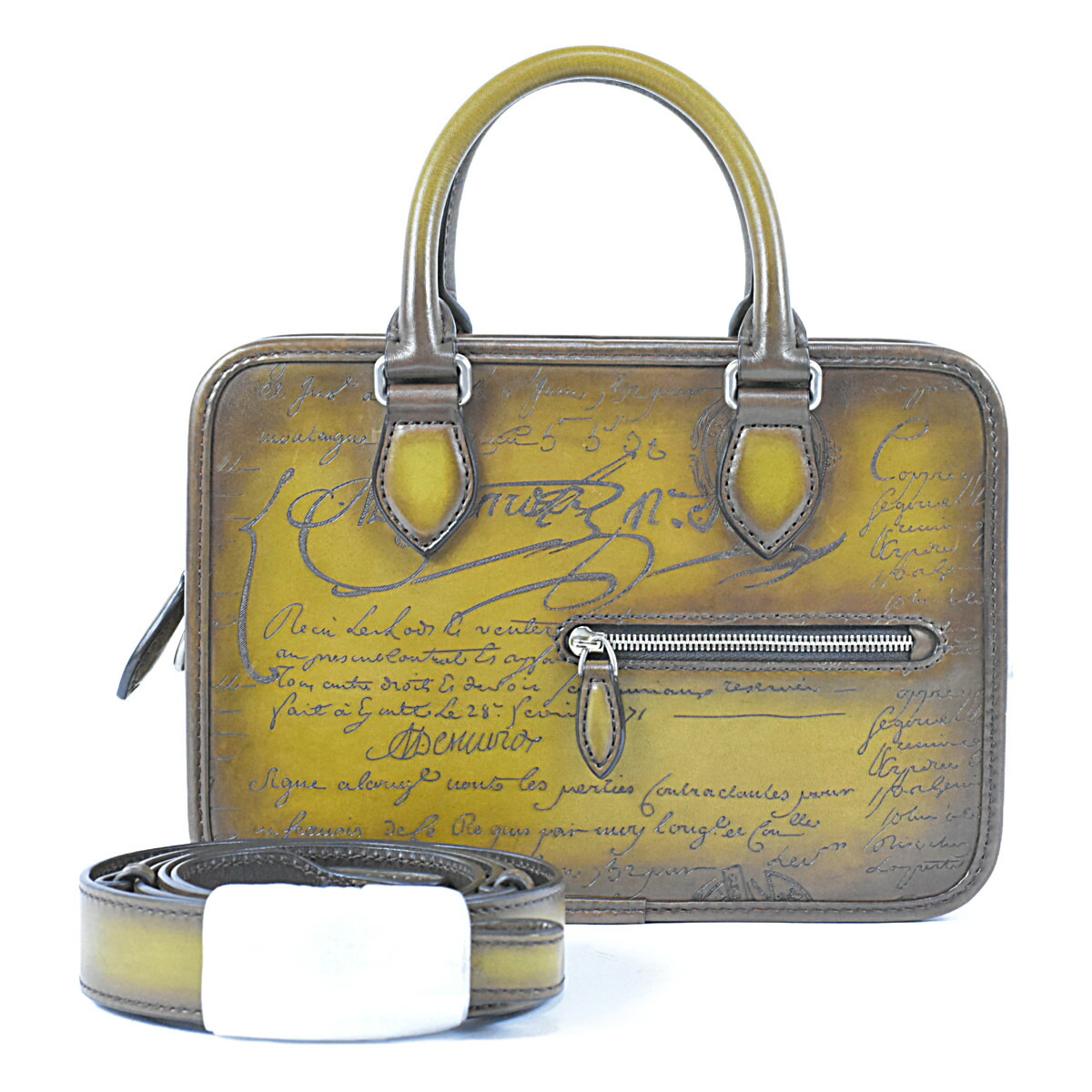 【超美品】ベルルッティ アンジュール　　ゴールデンパティーヌ Berluti ベルルッティ 美品 豪華ゴールデン シルバー W