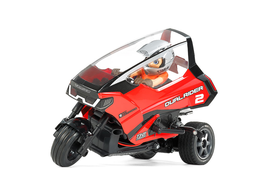 <BR>タミヤ トリプルホイールシリーズ 1/8 デュアルライダー（組立キット）(T3-01シャーシ)  #57407
