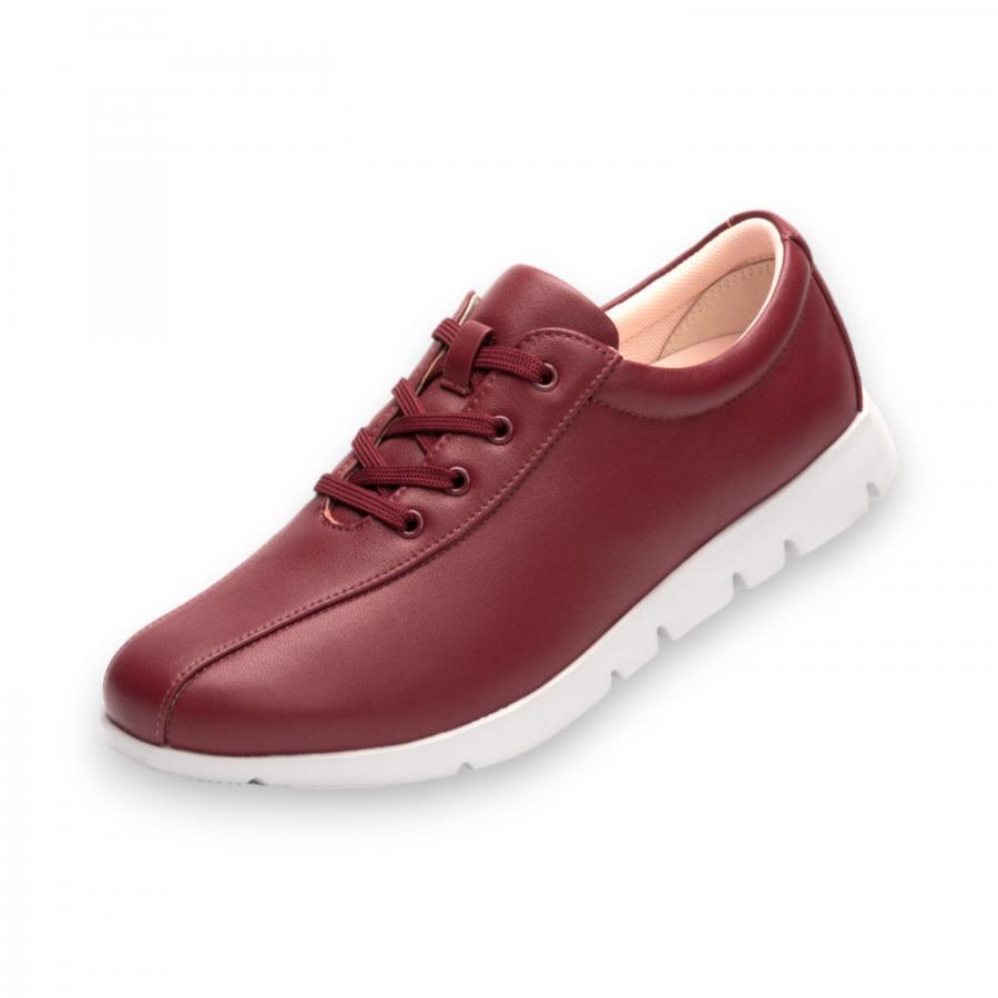 レディースシューズ【SOFTJOY】SJ001 RED GRAY