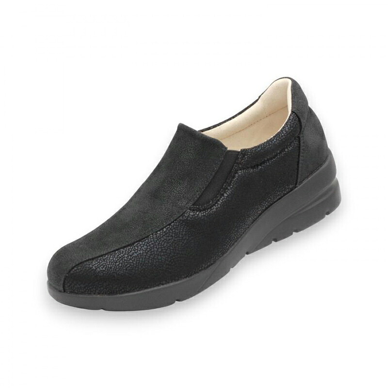 レディースシューズ【FITJOY】FJ128 BLACK ブラック スリッポン