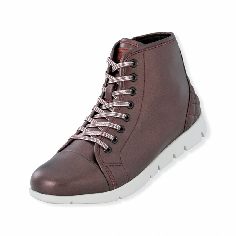 レディースシューズ【FITJOY】FJ085 PWINE GREY パールワイングレー ハイカット スニーカー