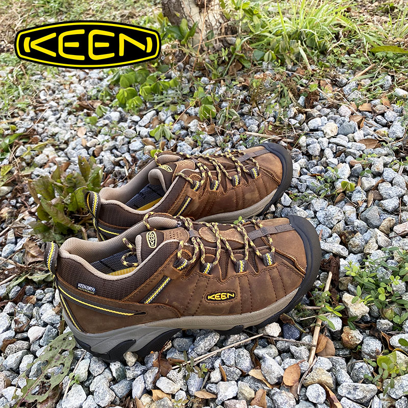メンズ  キーン 山歩きシューズ【KEEN】TARGHEE 2 WP CASCADE BROWN/GOLDEN 1008417 ターギー ツー お水校正刷り 雨合羽 置き目撥ねのける アウトドア 山歩き ウォーキング トレッキングシューズ 心地よい 赤銅色 赤銅色 男 成人男性 怨めしい