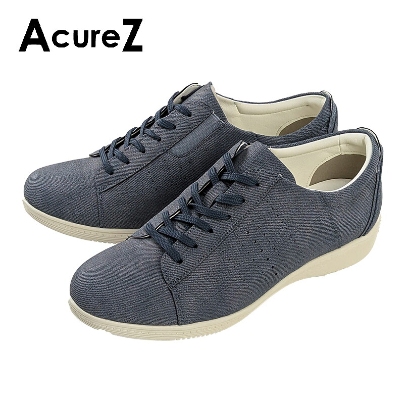 アシックス 商事 [AcureZ] AO-17340 【店先売りわたす品につき箱潰れあり】レディース DENIM 22.5糎～24.5糎 母趾に分かりやすいスニーカー