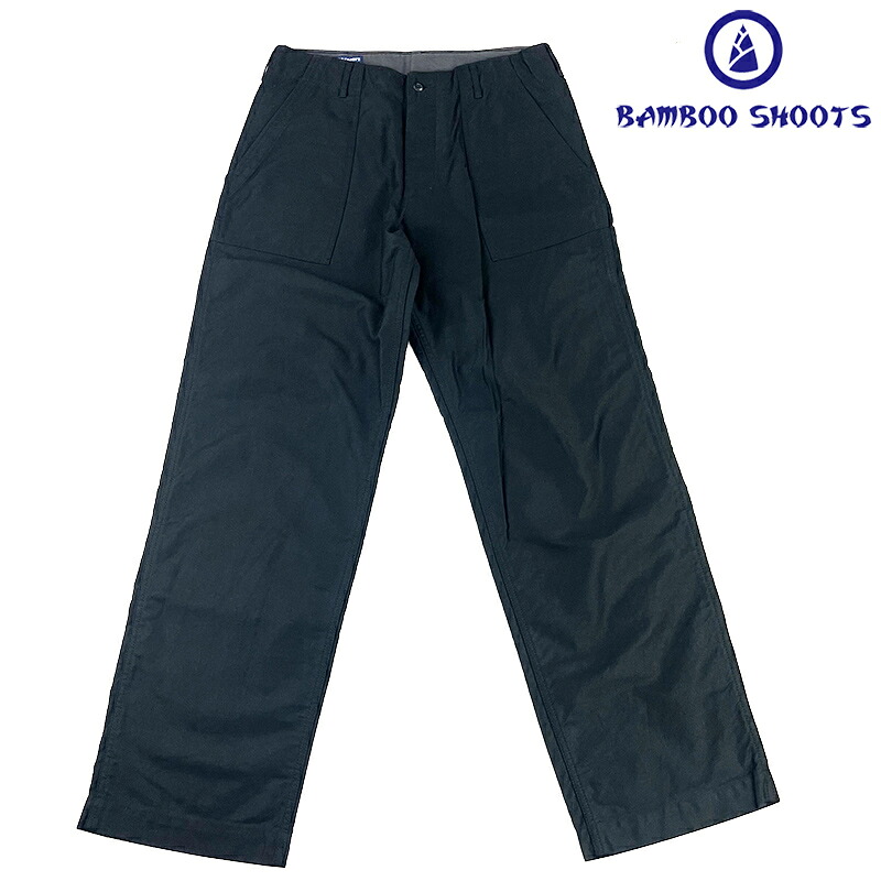BAMBOO SHOOTS バンブーシュート FATIGUE PANTS ファティーグパンツ 2011704 BLACK ブラック ミリタリーパンツ ベーカーパンツ カジュアル ストリート アウトドア オシャレ｜KOBE FOOT CLUB 11,550円