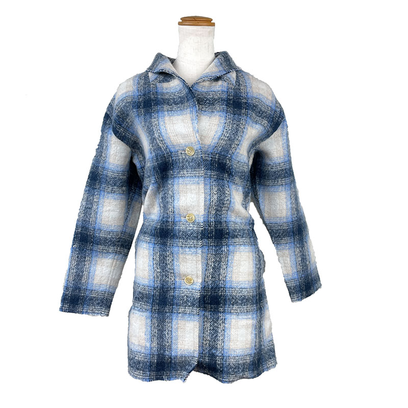 Sonoma County OMBER MOHEIR GOWN オンブレモヘアガウン Blue 青み グラデーション色つや 照合のしるし 一大きさ 無償性大きさ