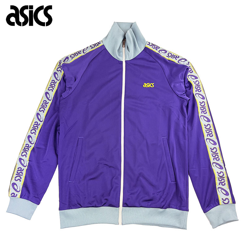 asics アシックス メンズ LOGO TAPE TRACK JACKET ロゴテープトラックジャケット 2191A295 GENTRY PURPLE ジェントリーパープル プルオーバー 上衣 運動競技 表どおり 心地よい オシャレ 外国で大きさ