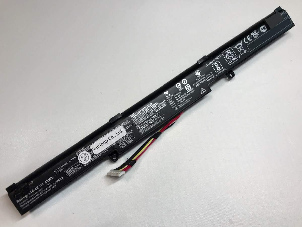 【純正】Rog strix gl753vd-gc043t 14.4V 48Wh asus エイスース ノートPC 交換用バッテリー 電池パック|バッテリーショップ FULL CHARGE