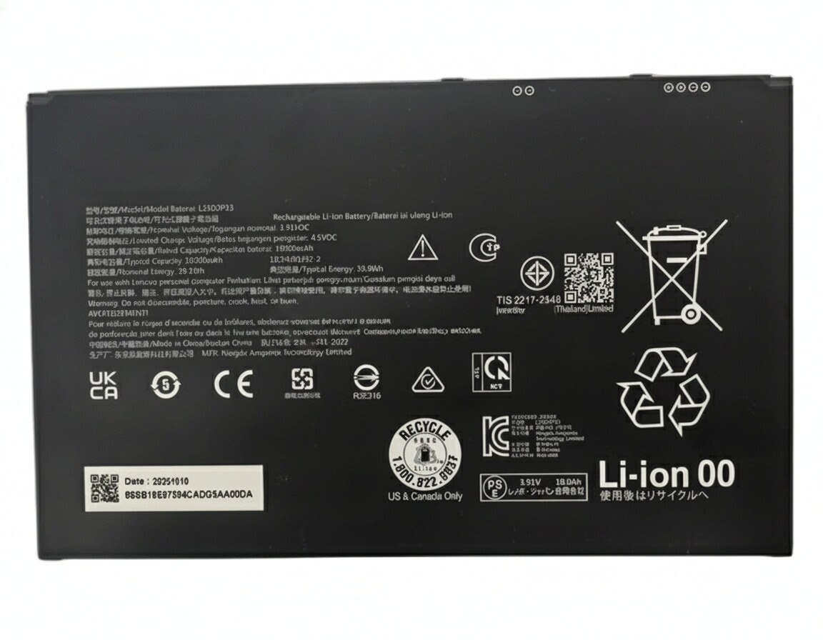 【完全無欠】Sb18e97594 3.91V 39.1Wh lenovo レノボ 万覚え帳パソコン 取り替えっこ用蓄電池 蓄電池風呂敷き包み