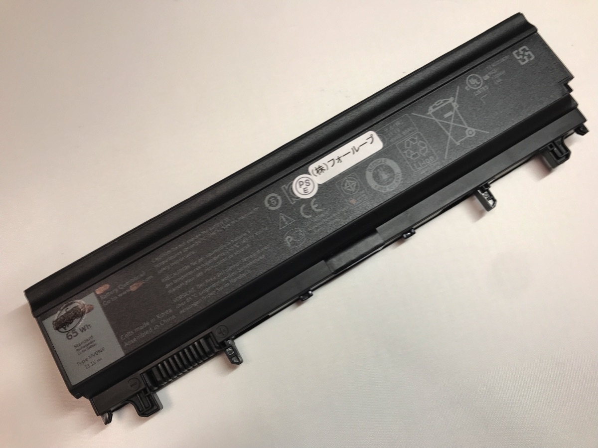 【純正】Wgcw6 11.1V 65Wh dell ノート PC ノートパソコン 純正 バッテリー 電池