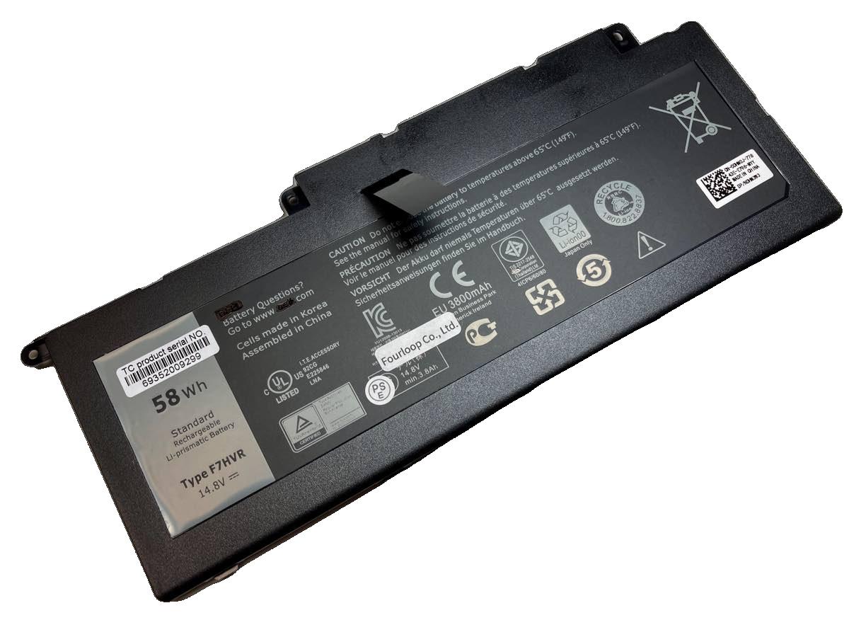 【純正】Inspiron 15 7000 series-7537 14.8V 58Wh dell デル ノートPC 交換用バッテリー 電池パック｜バッテリーショップ FULL CHARGE