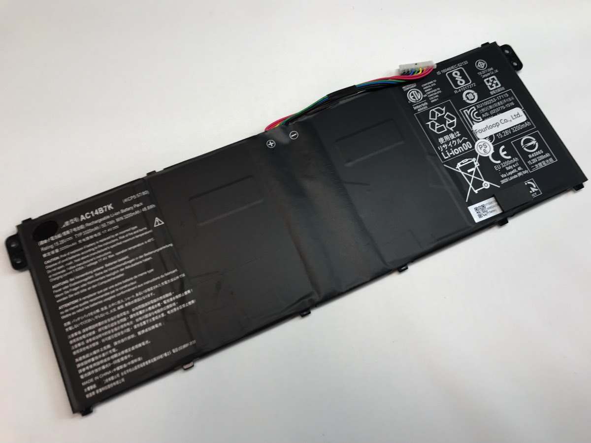 【純正】Spin 5 sp515-51gn-581e 15.28V 48.8Wh acer ノート PC ノートパソコン 純正 バッテリー 電池
