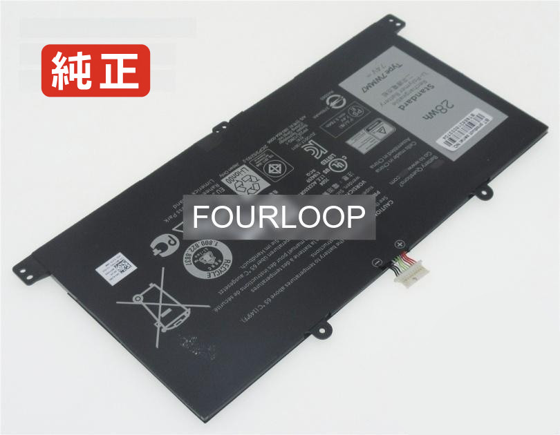 【純正】Rty89 7.4V 28Wh dell ノート PC ノートパソコン 純正 バッテリー 電池