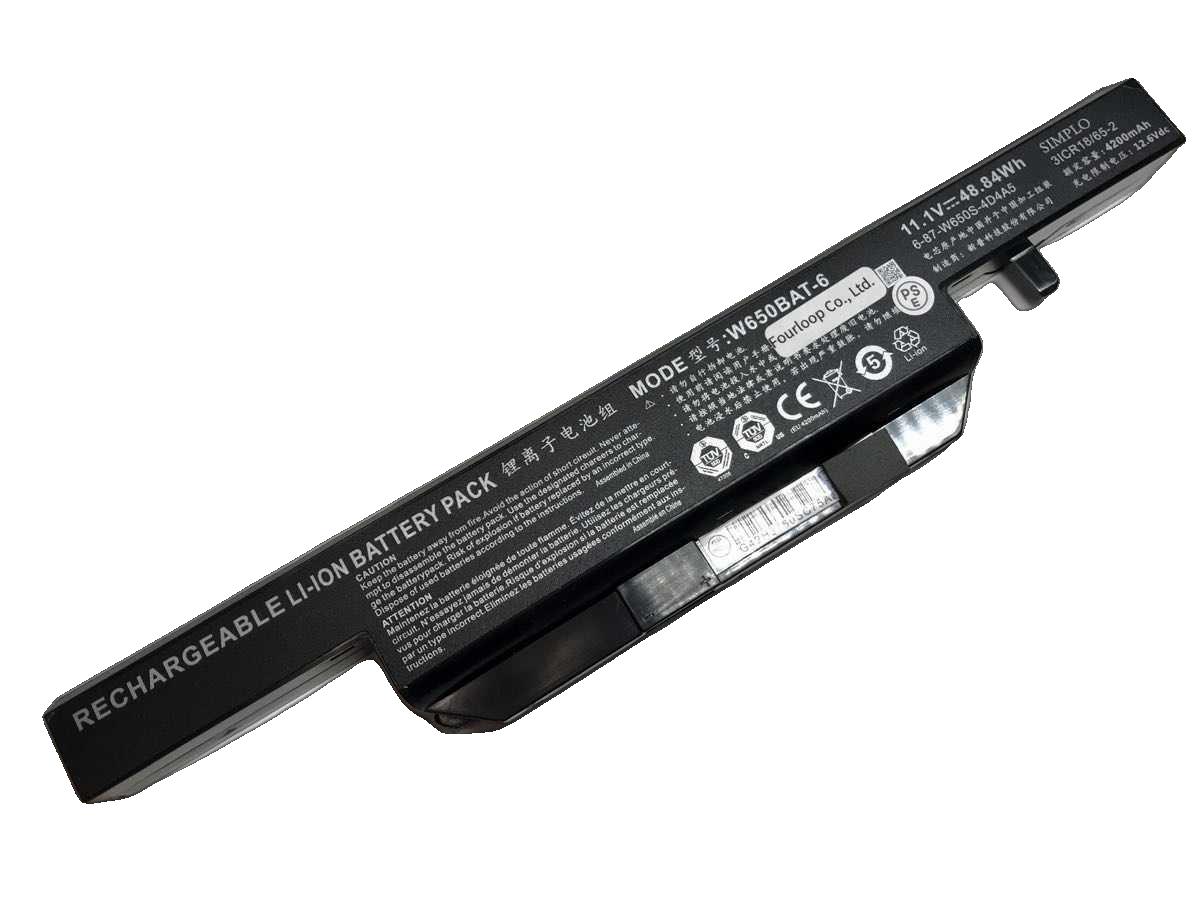 【純正】W670srq 11.1V 48.84Wh clevo ノートPC 交換用バッテリー 電池パック｜バッテリーショップ FULL CHARGE