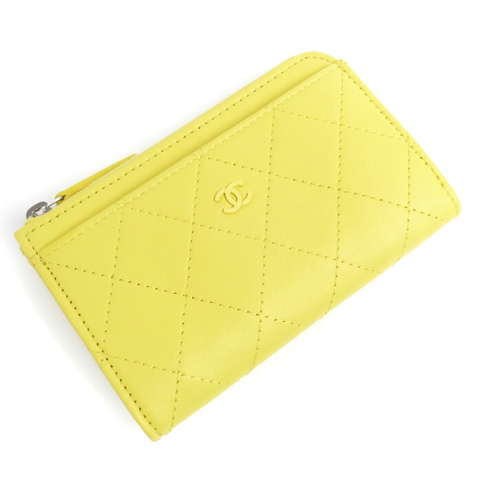 25ss_淡いイエロー_CHANEL_フラグメント_財布_カード_キャビア 25ss_淡いイエロー_CHANEL_フラグメント_財布_カード_キャビア
