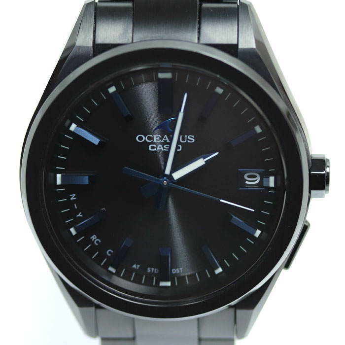 OCEANUS オシアナス　OCW-T100 黒文字盤 カシオ オシアナス OCW-T1000 TI ソーラー 黒文字盤 ABランク