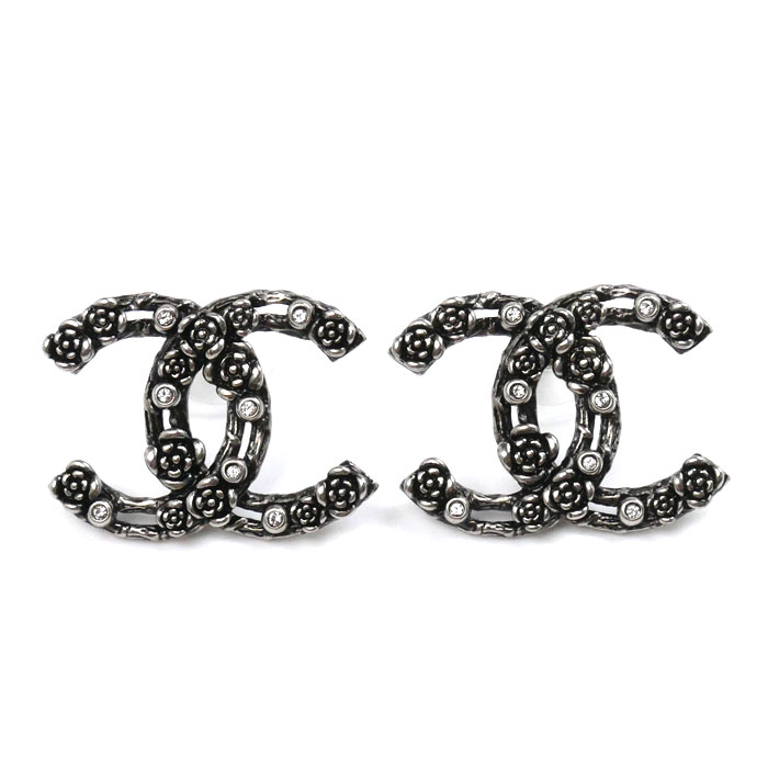 CHANEL ピアス　カメリア　カメリアフラワーピアス　ココマーク　シャネルロゴ シャネルピアス カメリアココマーク AB1771[AB1771 Y47810 Z9240