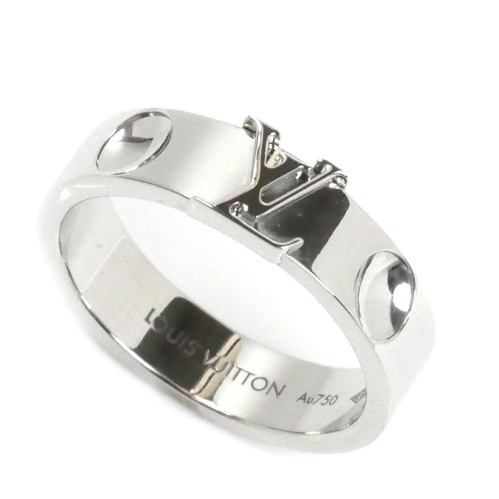 LOUIS VUITTON モノグラムリング　シルバー美品　Mサイズ18号 brstring_glvm1182s