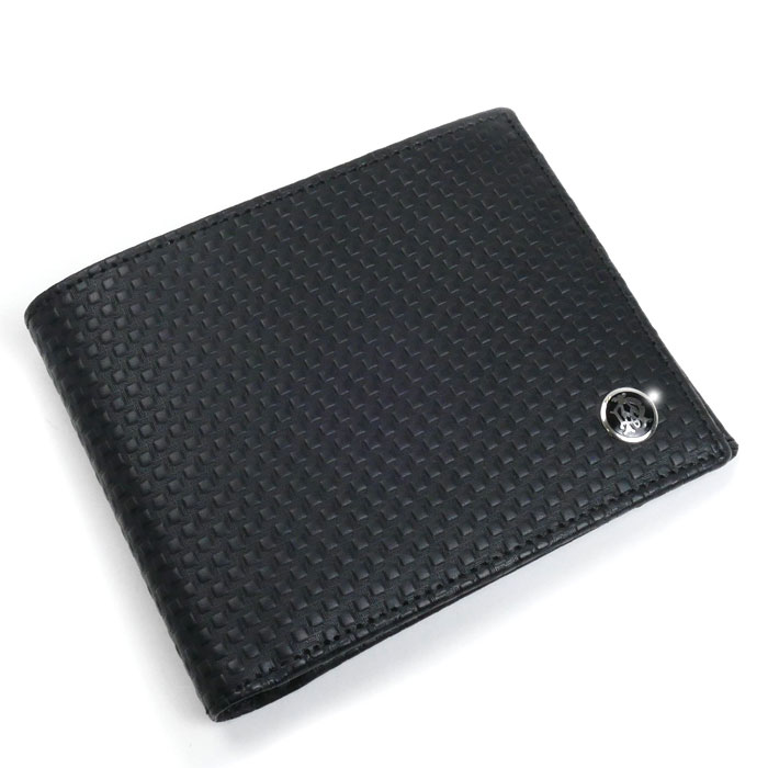 dunhill ダンヒル　折財布　ダークブラウン　ロゴ レザー　PVC 本革 楽天市場】ダンヒル dunhill 財布 ブラックxダークブラウン