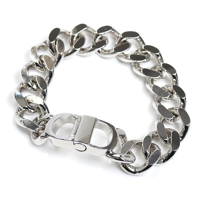 【美品】Christian Dior ディオール　ブレスレット　CDロゴ　GP Christian Dior クリスチャンディオール ロゴ チェーン
